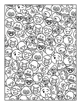 free printable emojis coloring pages