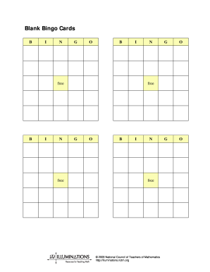 free printable empty bingo cards