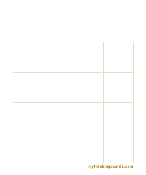 Free Printable and Virtual Bingo Card Templates