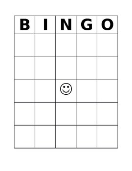 Blank bingo | TPT