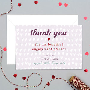 free printable engagement thank you cards