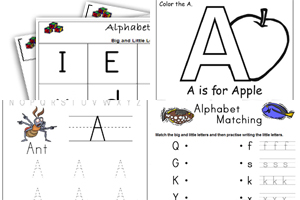 free printable english alphabet worksheets