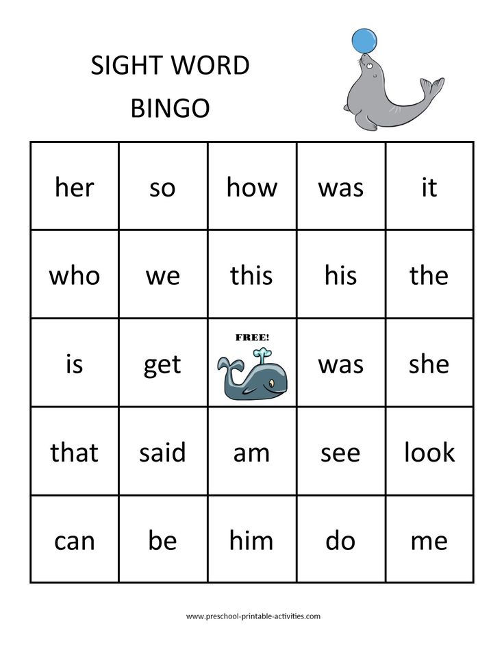 free printable english bingo cards