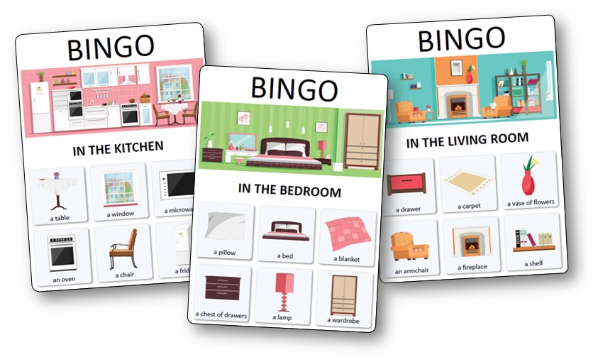 free printable english bingo cards