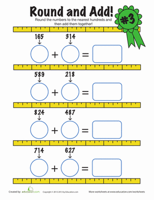 Estimation Addition | Worksheet 