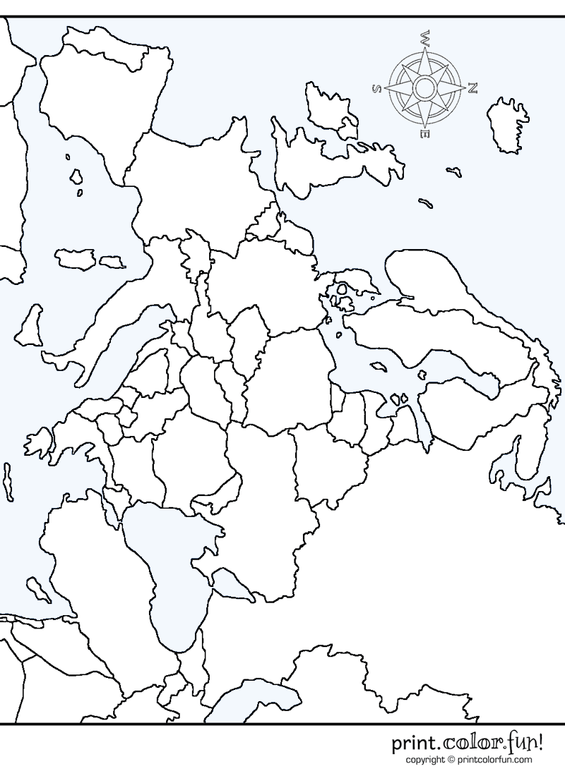 free printable europe map