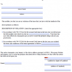 Free Wisconsin 14 Day Notice to Quit | 2nd Violation &  Incurable | PDF