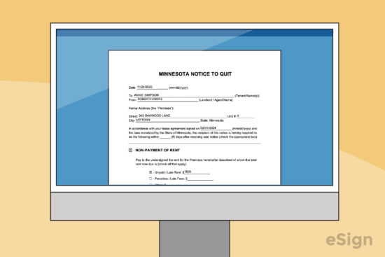 free printable eviction notice minnesota