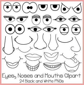 free printable eyes nose and mouth