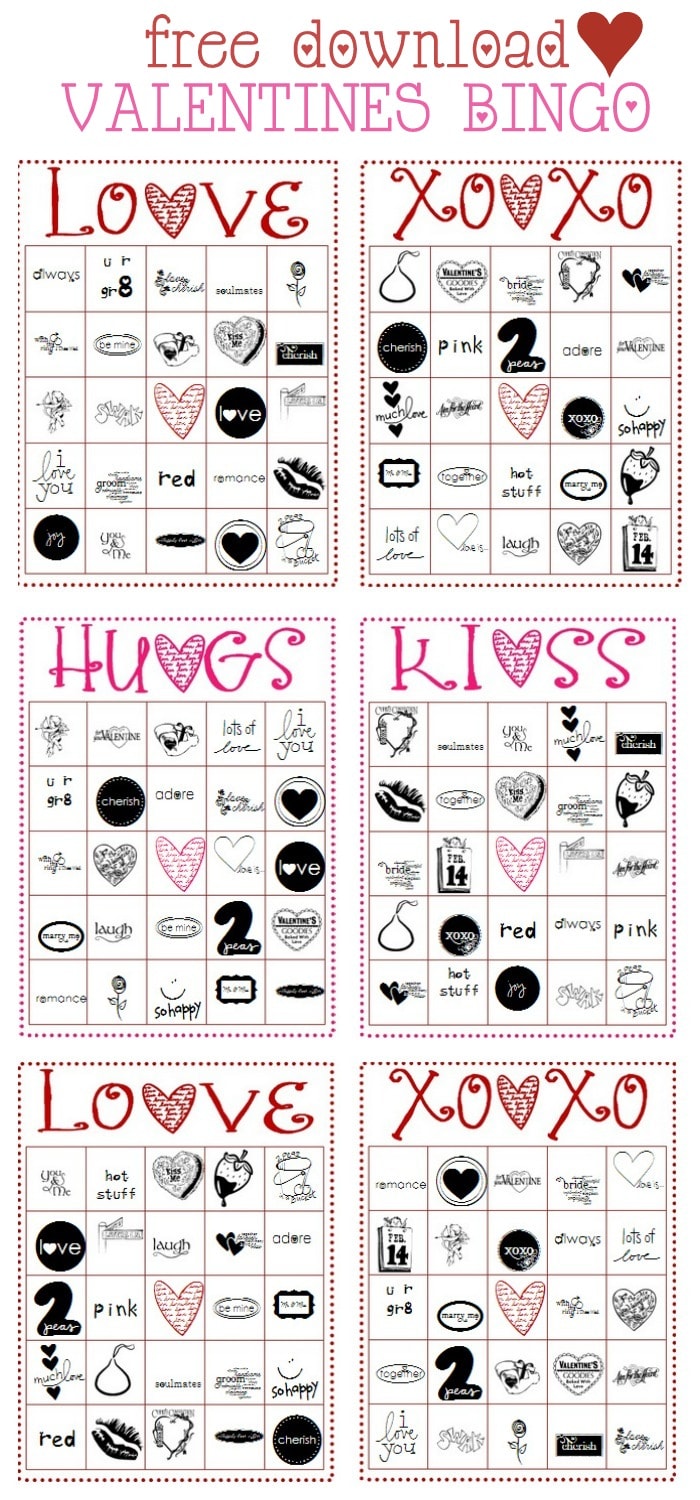 free printable family bingo cards