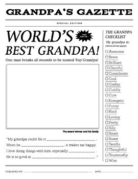 free printable fathers day card for grandpa
