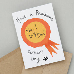 free printable fathers day card from dog