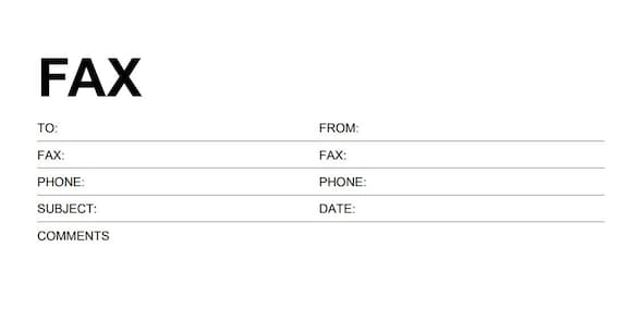 free printable fax cover sheet pdf