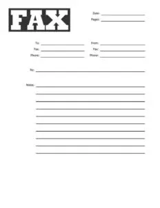 Free Fax Cover Sheet Templates | Faxaroo