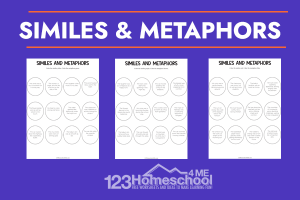 free printable figurative language worksheet