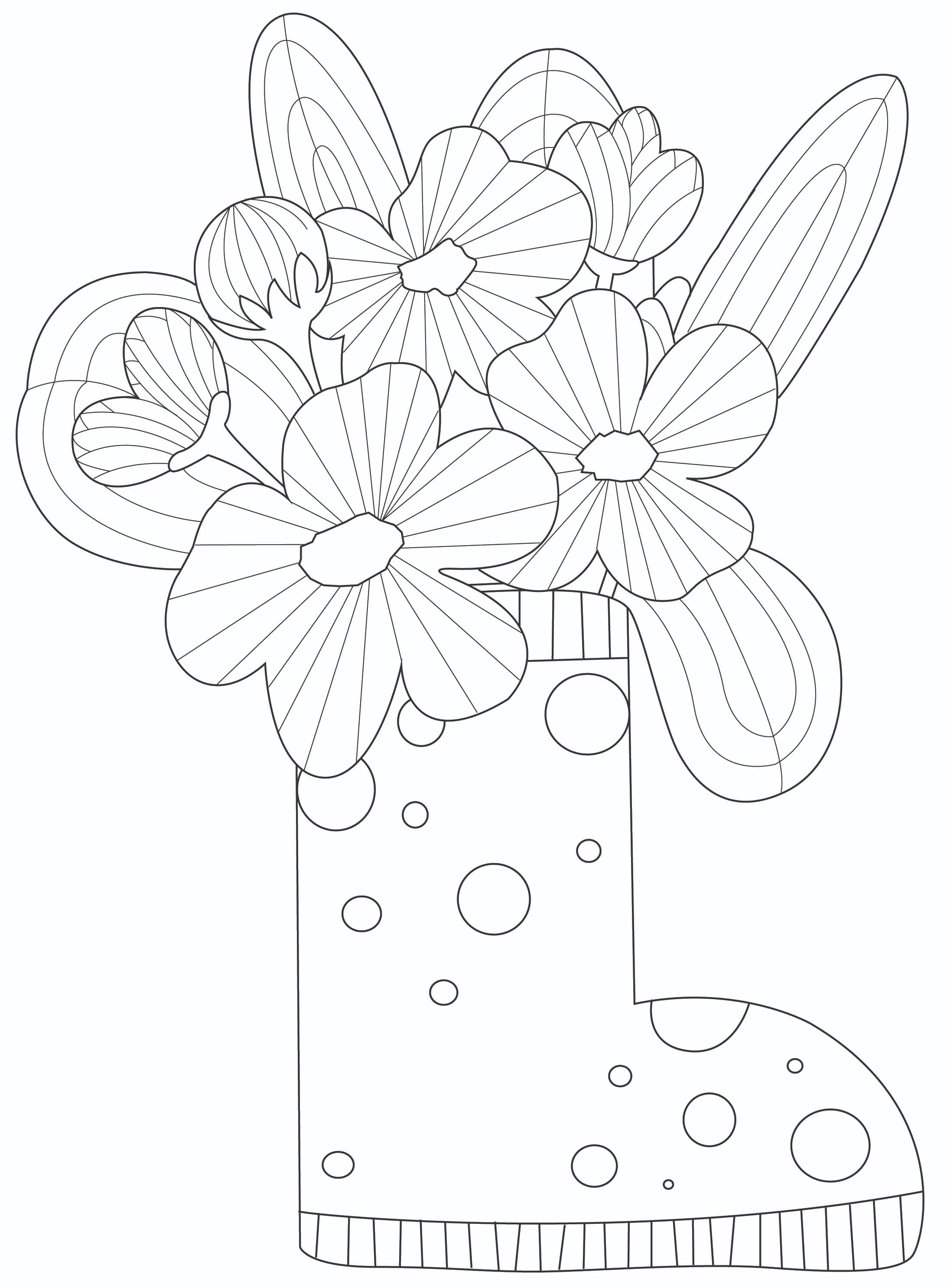 free printable flower coloring pages for preschoolers
