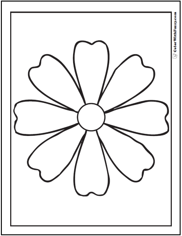 free printable flower coloring pages for preschoolers