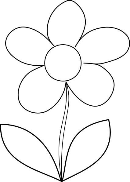 free printable flower coloring pages for preschoolers