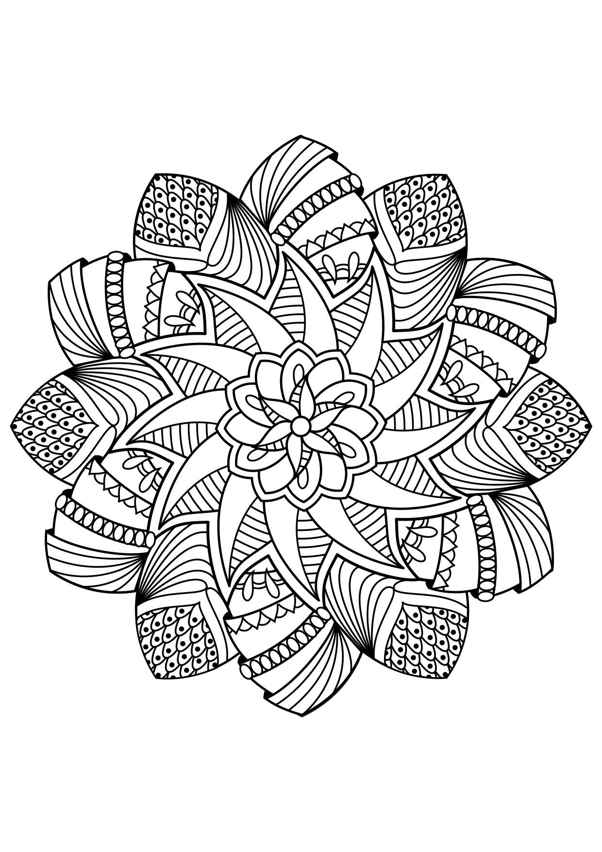 Coloring Page Mandala - free printable coloring pages - Img 30878