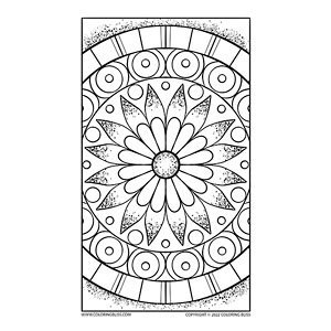 Free Flower Mandala | Coloring Bliss