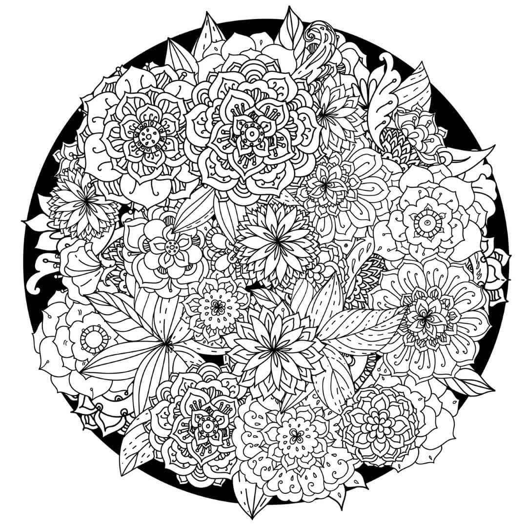 Flower Mandala Coloring Pages - Printable Coloring Pages