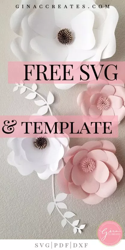 free printable flower template cricut