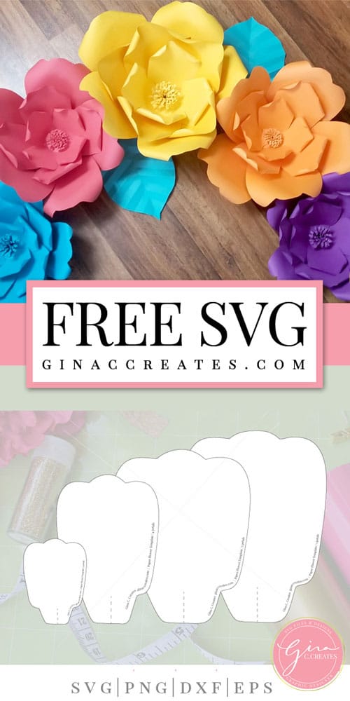 Free Paper Flower Template | Printable &  Cut File