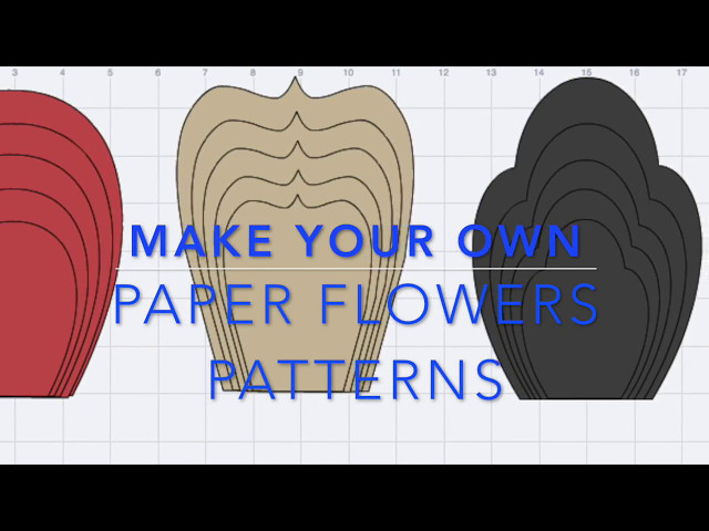 free printable flower template cricut