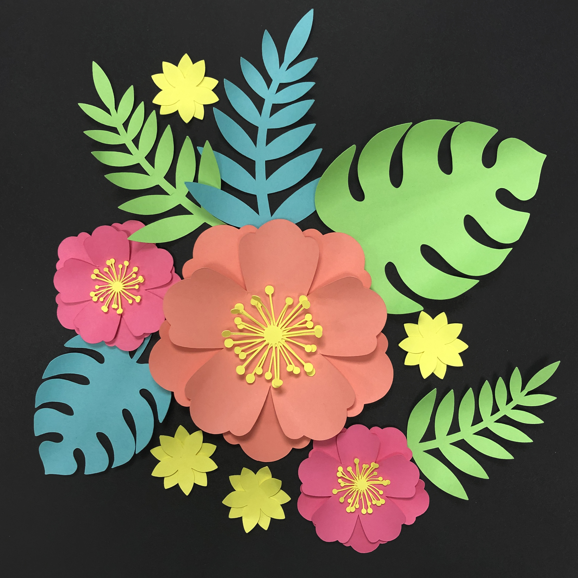 Tropical Florals SVG Files - Free Printable Download | Paris ...
