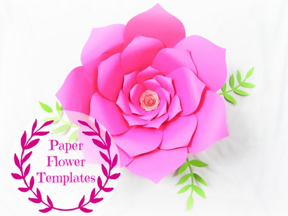 DIY Wedding Paper Flowers Flower Templates SVG Cut Files Backdrop ...