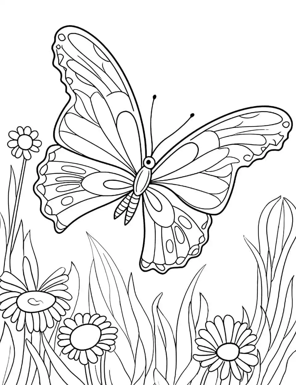 50 Butterfly Coloring Pages Free Printable Sheets Worksheets Library