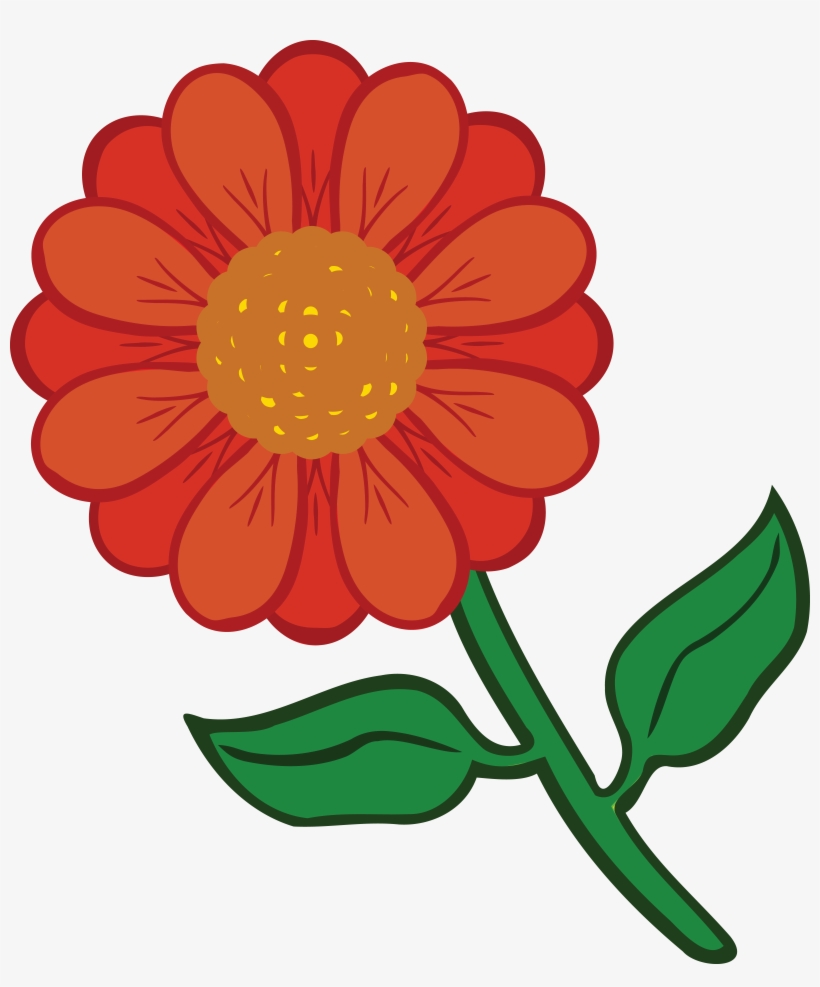 Free Clipart Of A Daisy Flower - Coloured Flower Printable - Free ...