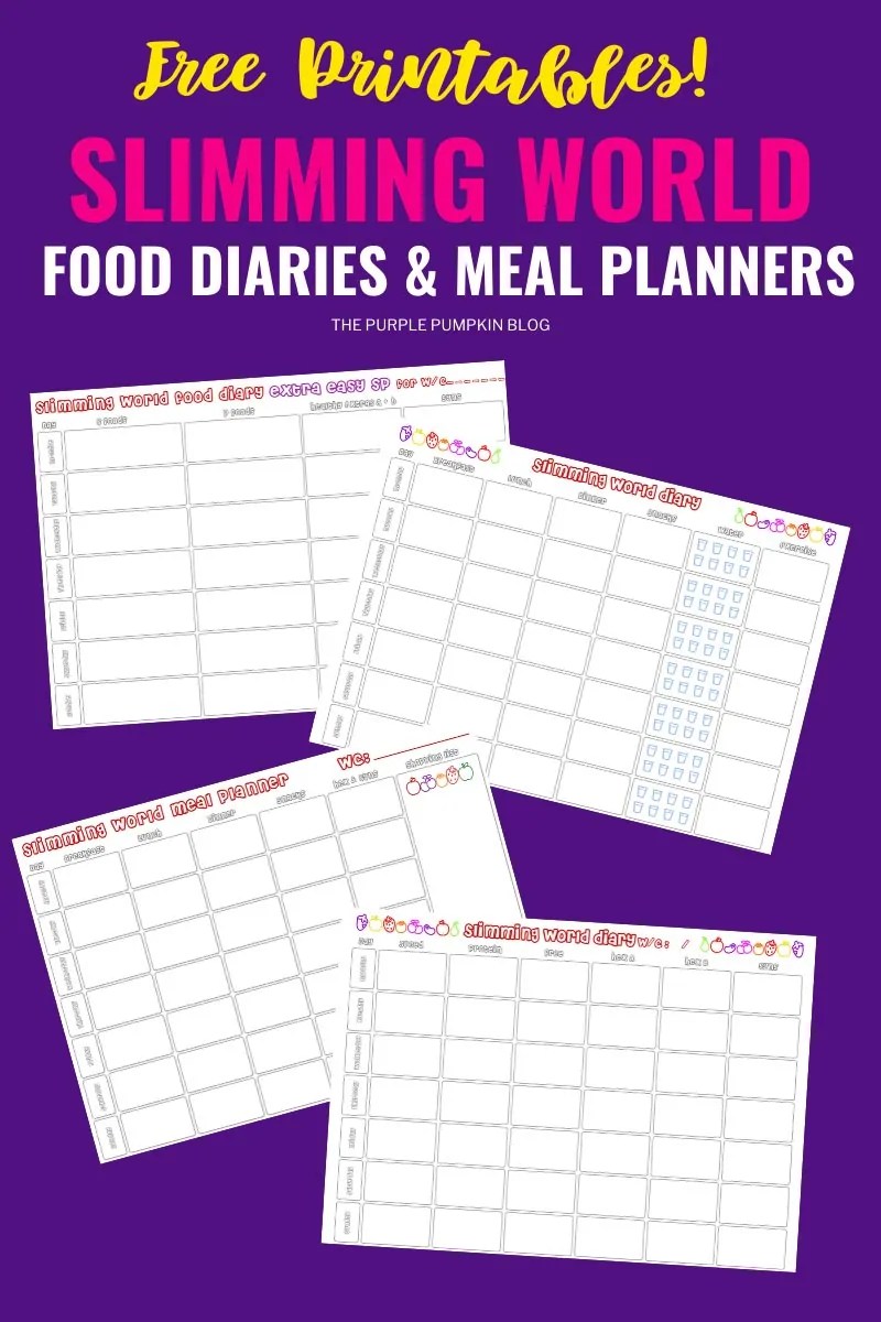 free printable food diary uk