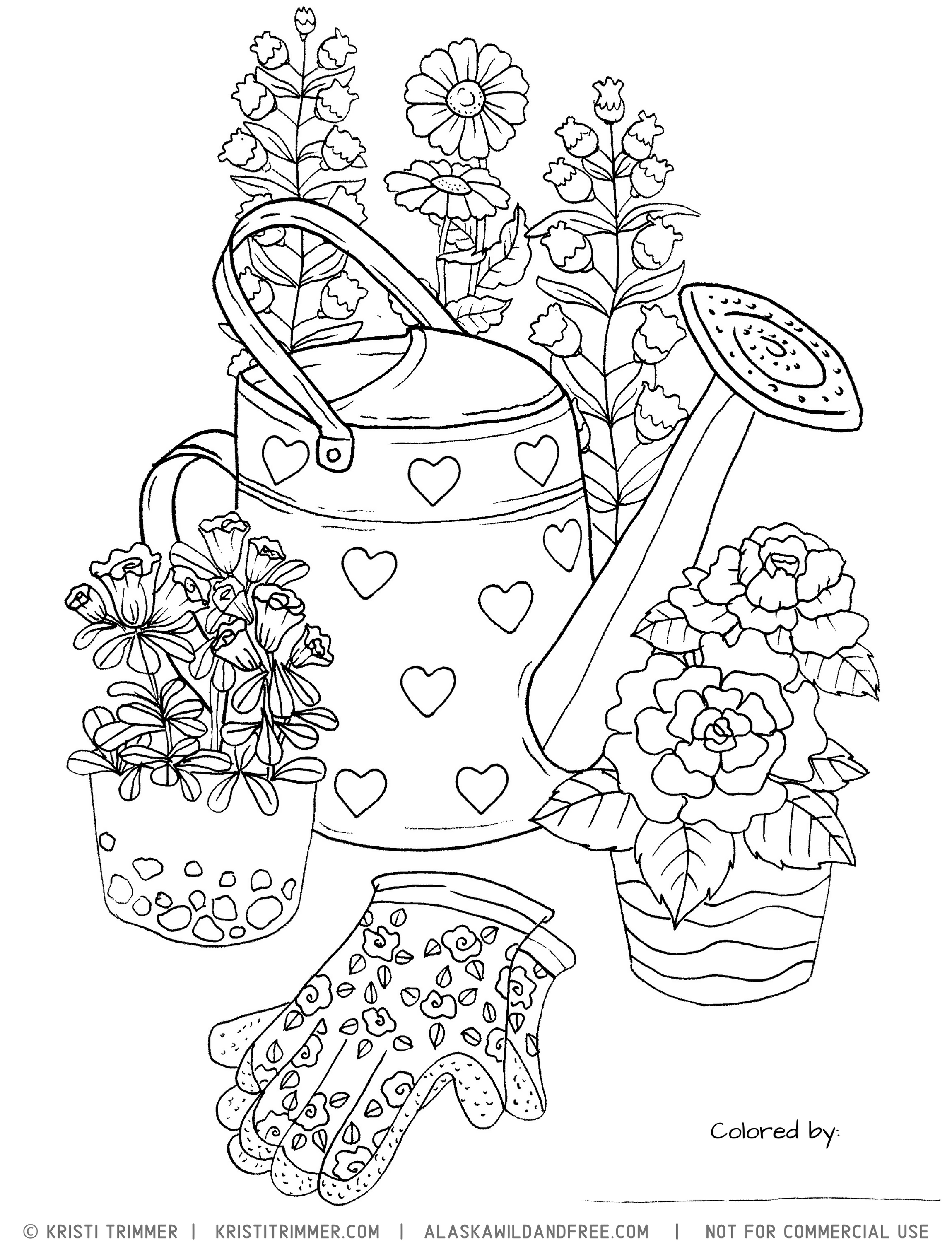 free printable garden flowers