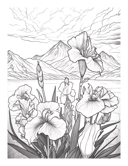 free printable garden flowers