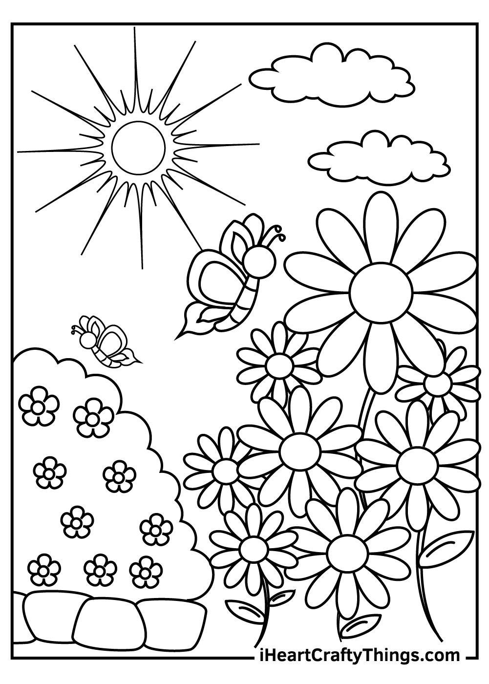 free printable garden flowers