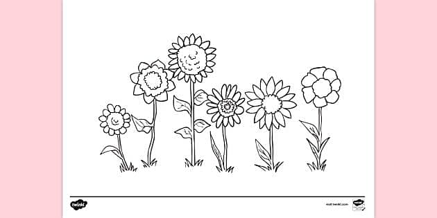 free printable garden flowers