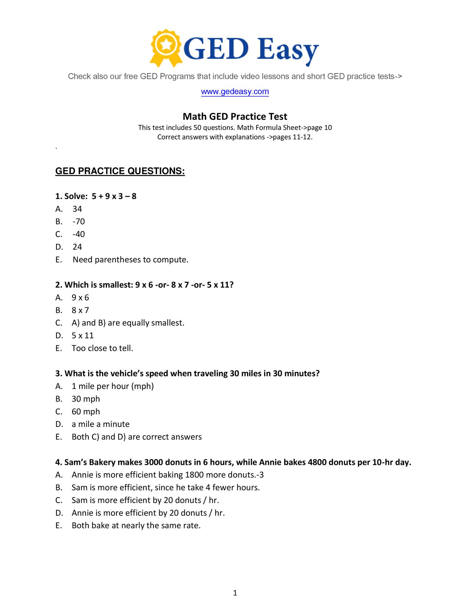 Week 15 Homework Adv Math- printable-ged-math-practice-test2- DO ...