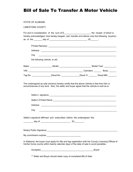 free printable georgia vehicle bill of sale