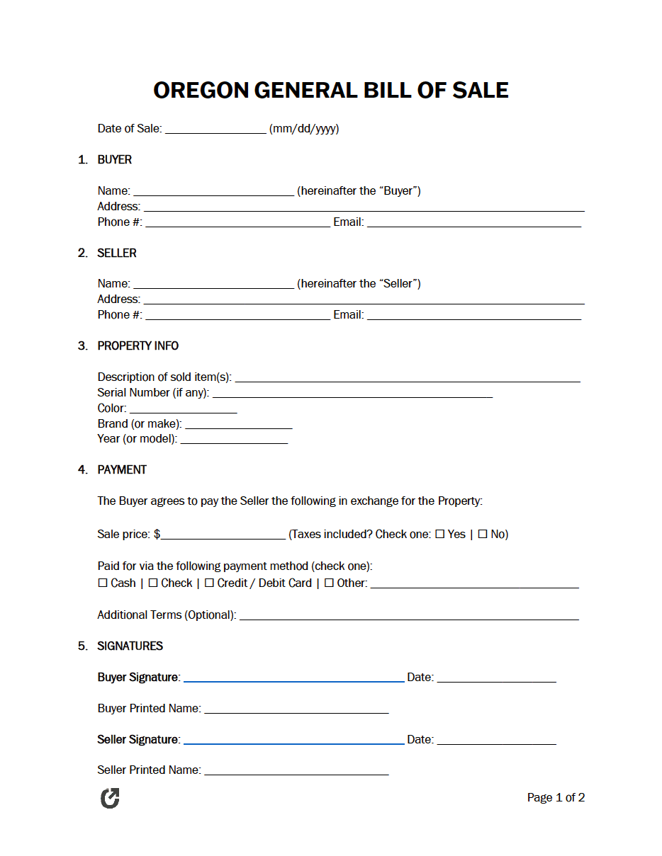 free printable georgia vehicle bill of sale