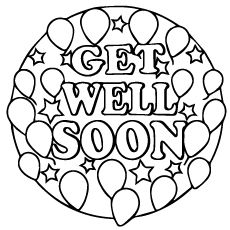 Top 25 Free Printable Get Well Soon Coloring Pages Online