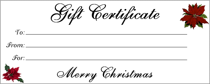 free printable gift cards christmas