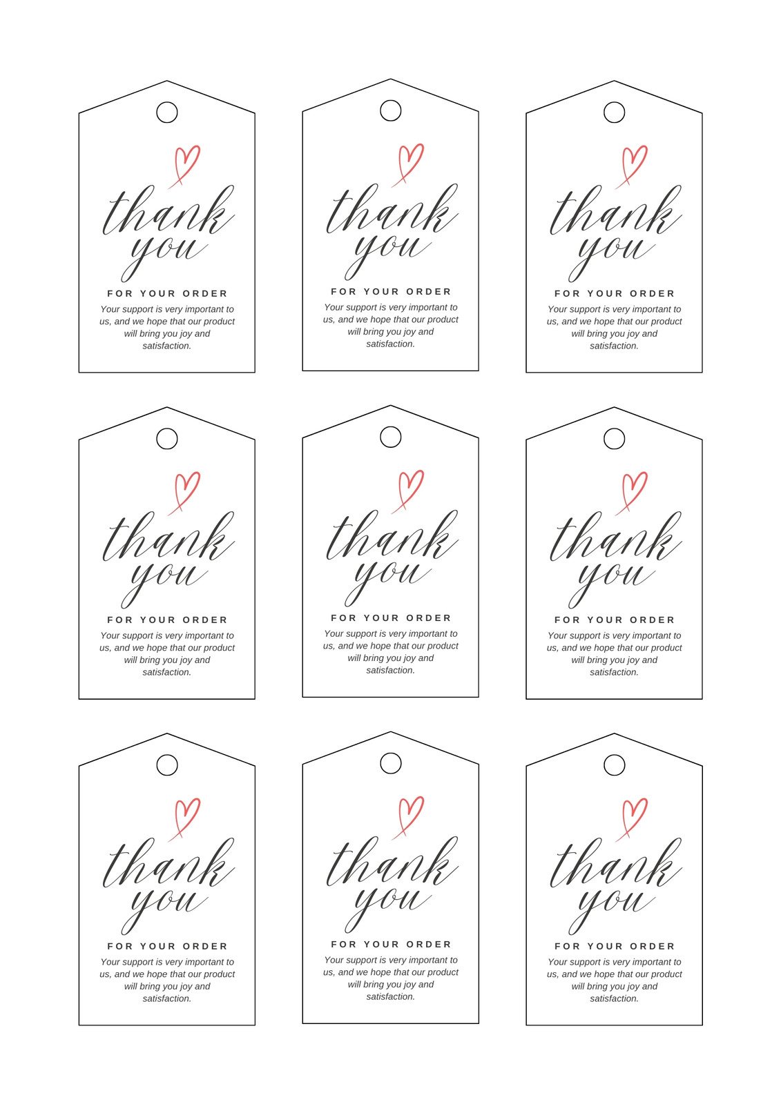 Free, printable and customizable gift tag templates 