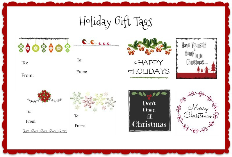 Printable Christmas Gift Tags: Free Printables You Can Use Today