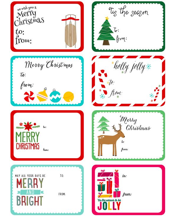 Whimsical Christmas Labels by Angie Sandy