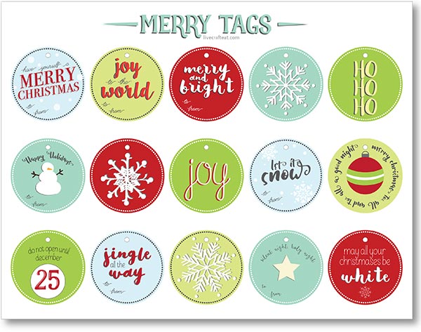 free printable gift tags labels