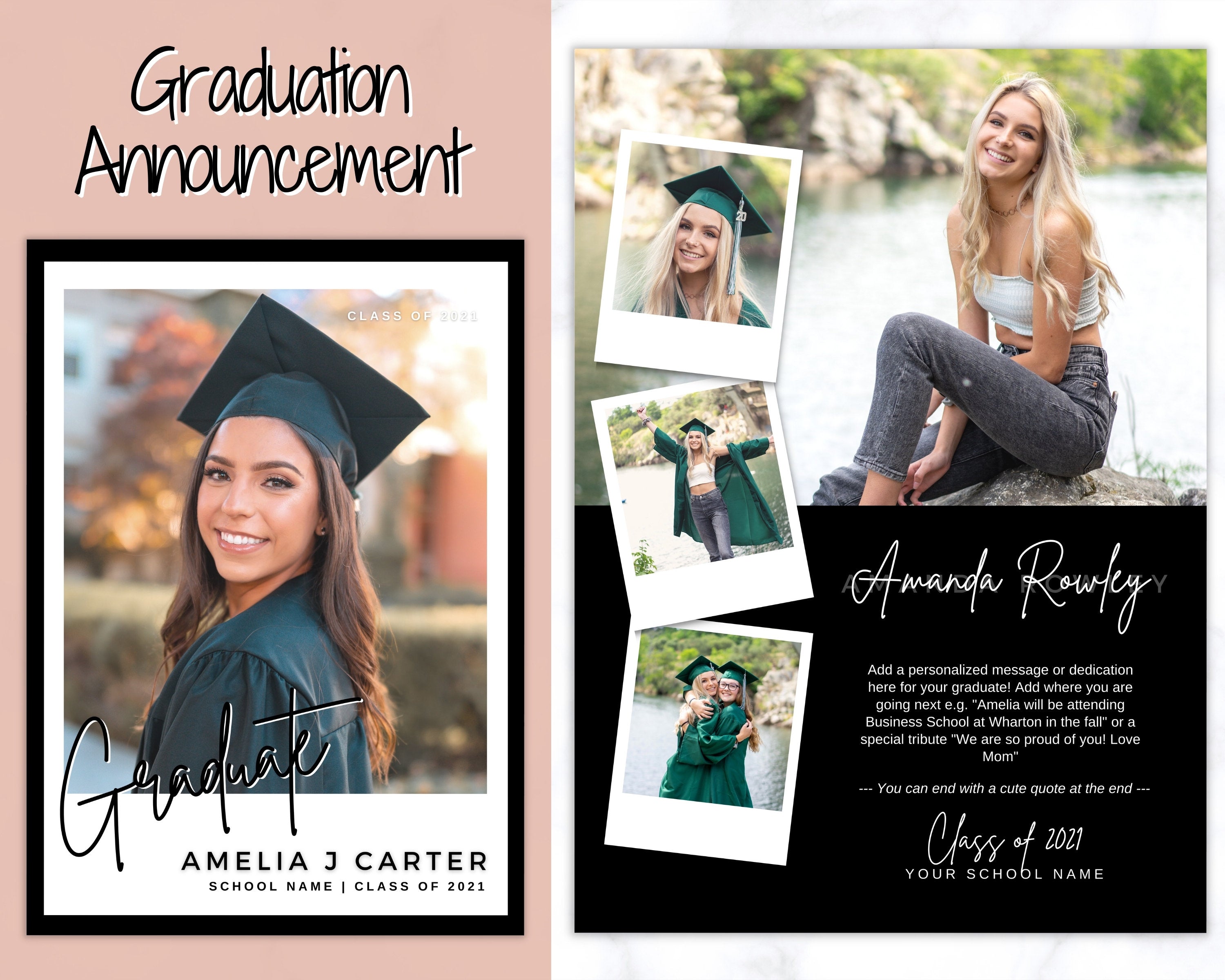 free printable graduation announcement cards