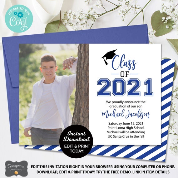 free printable graduation announcement cards