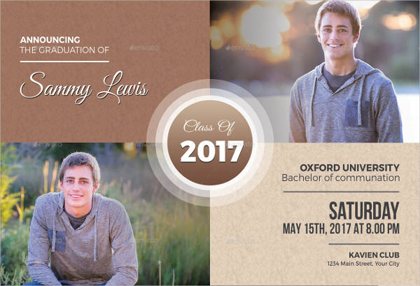 free printable graduation announcement templates 2017