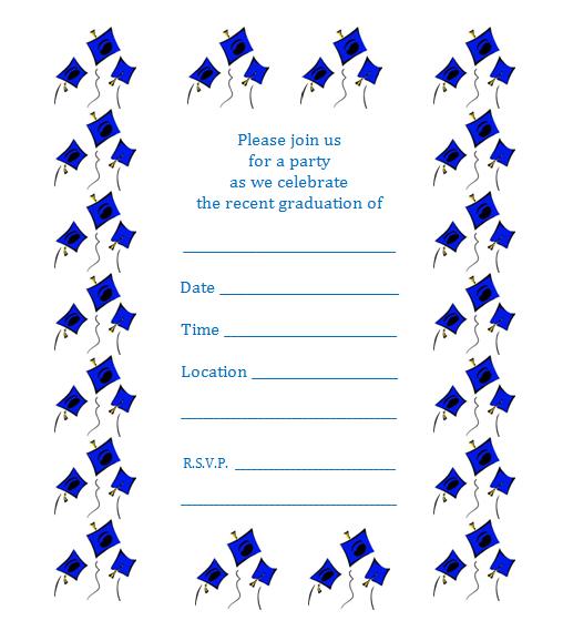 free printable graduation announcement templates 2017